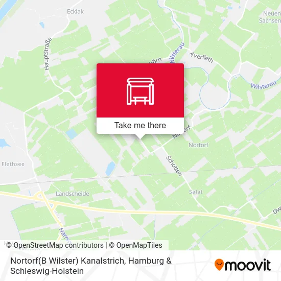 Карта Nortorf(B Wilster) Kanalstrich