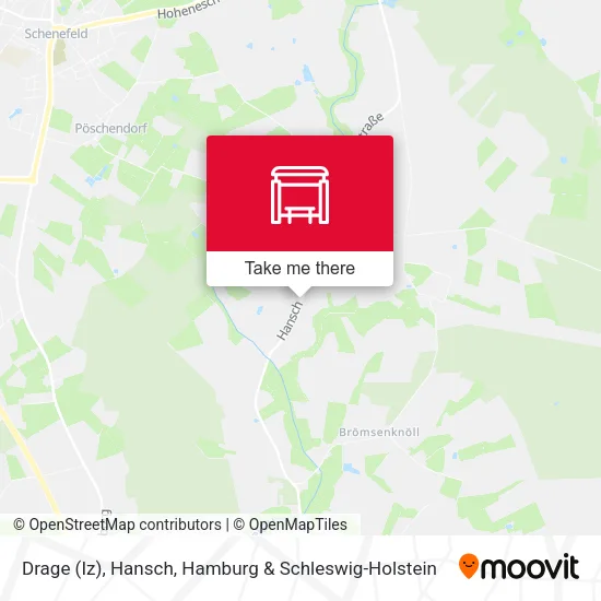 Карта Drage (Iz), Hansch