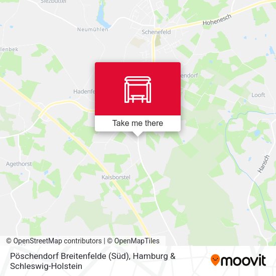Pöschendorf Breitenfelde (Süd) map