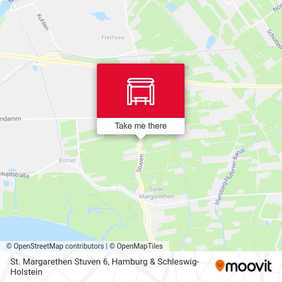 St. Margarethen Stuven 6 map