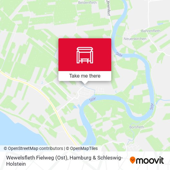 Wewelsfleth Fielweg (Ost) map