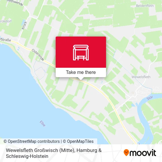 Карта Wewelsfleth Großwisch (Mitte)