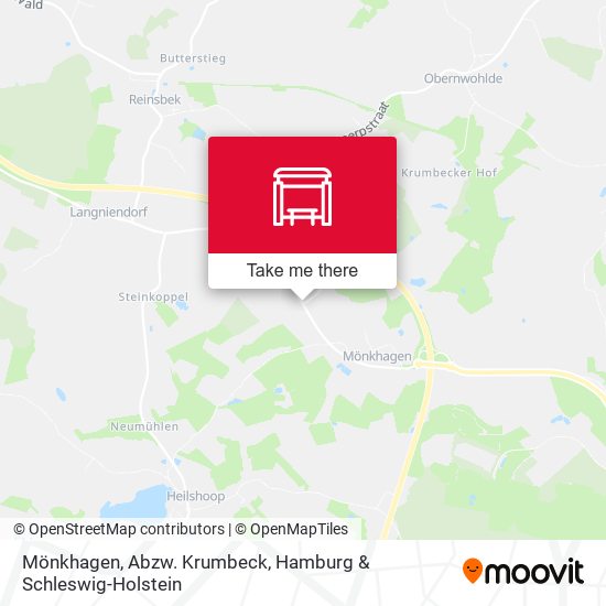Mönkhagen, Abzw. Krumbeck map