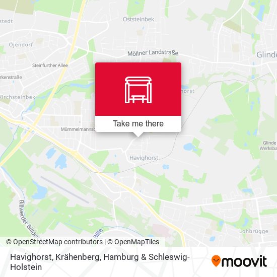 Havighorst, Krähenberg map
