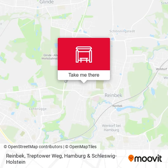 Карта Reinbek, Treptower Weg