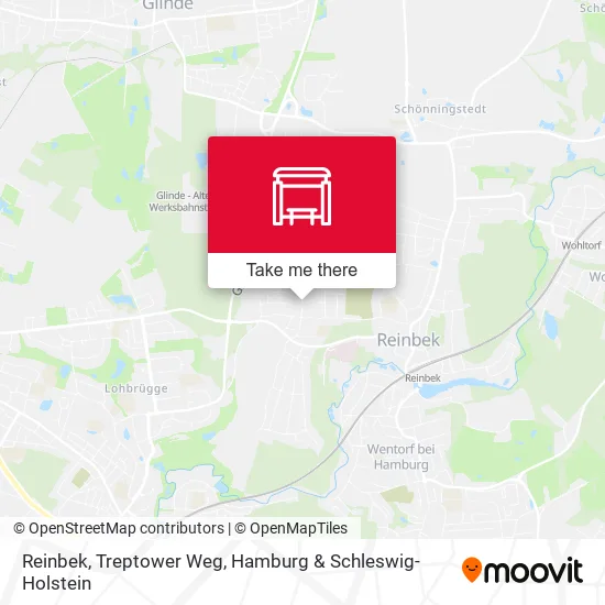 Карта Reinbek, Treptower Weg