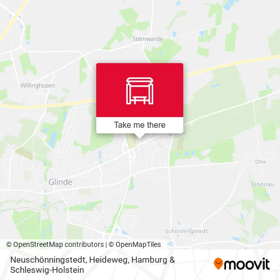 Карта Neuschönningstedt, Heideweg