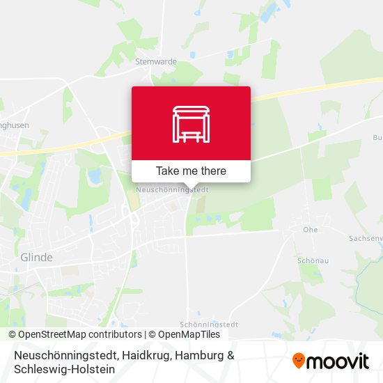 Neuschönningstedt, Haidkrug map