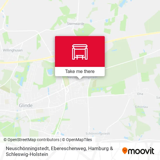 Карта Neuschönningstedt, Ebereschenweg