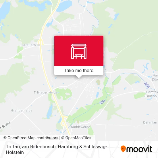 Карта Trittau, am Ridenbusch