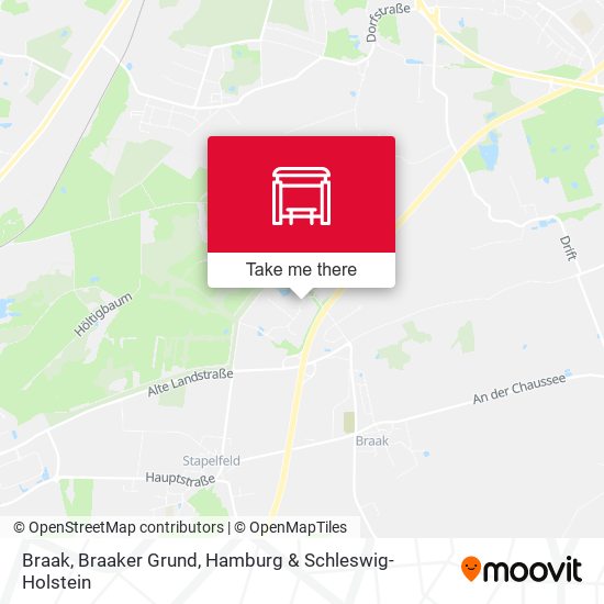 Braak, Braaker Grund map