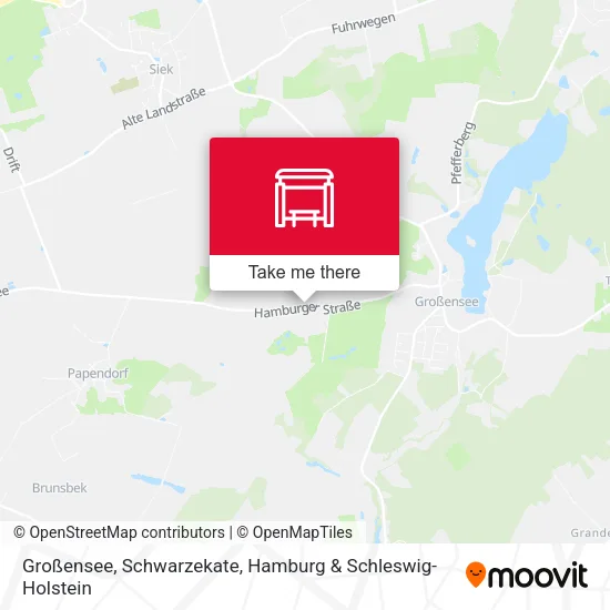 Карта Großensee, Schwarzekate