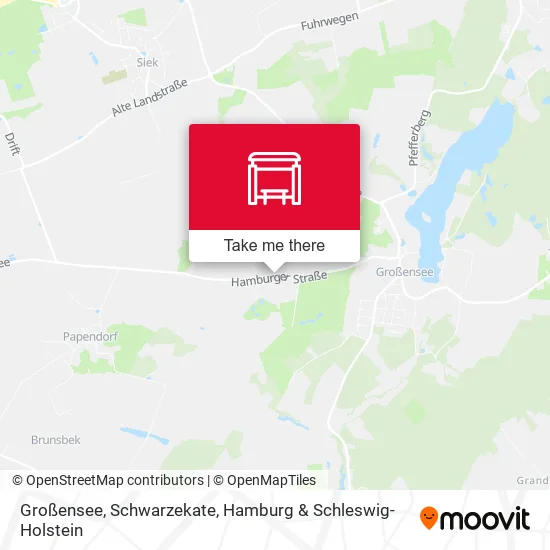 Карта Großensee, Schwarzekate