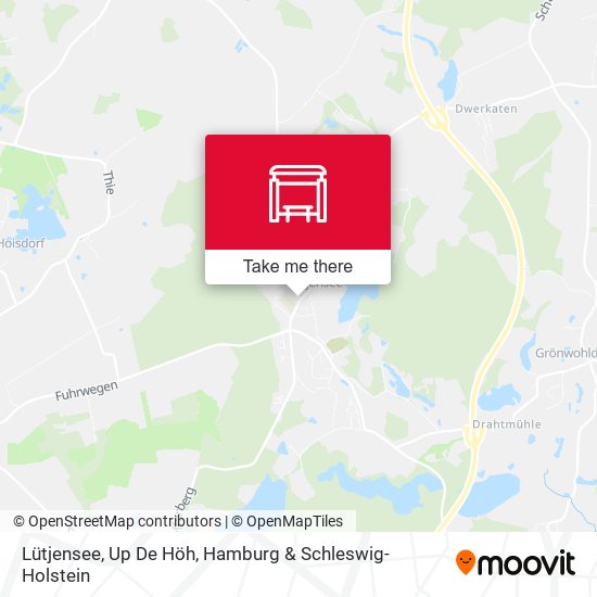 Lütjensee, Up De Höh map