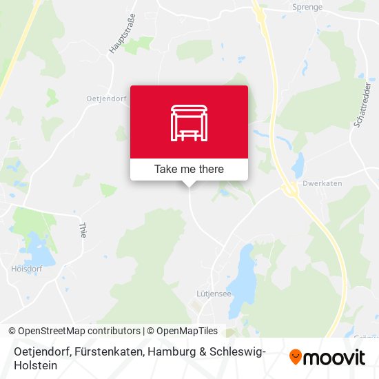 Oetjendorf, Fürstenkaten map