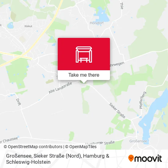 Карта Großensee, Sieker Straße (Nord)