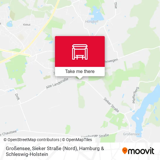 Карта Großensee, Sieker Straße (Nord)