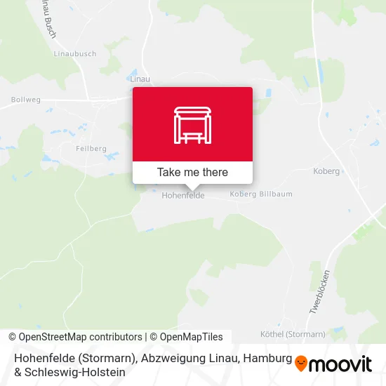 Карта Hohenfelde (Stormarn), Abzweigung Linau