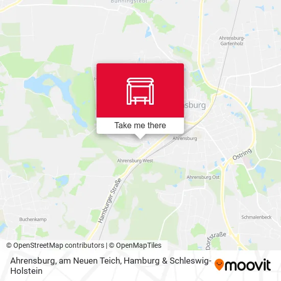Карта Ahrensburg, am Neuen Teich