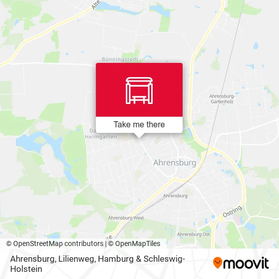 Ahrensburg, Lilienweg map