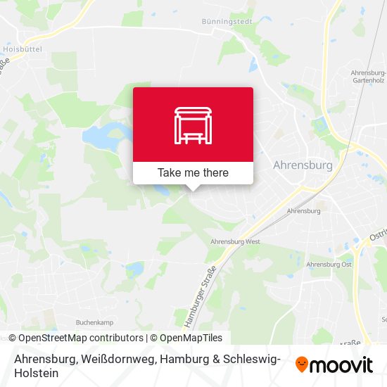 Ahrensburg, Weißdornweg map