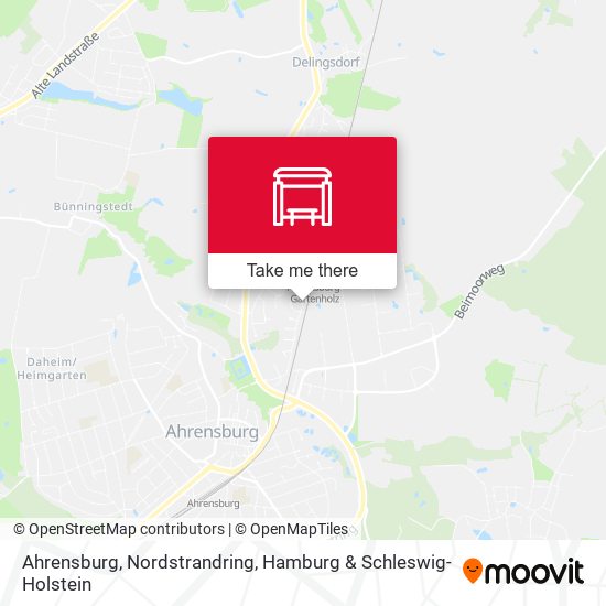 Ahrensburg, Nordstrandring map