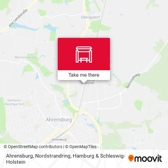 Карта Ahrensburg, Nordstrandring