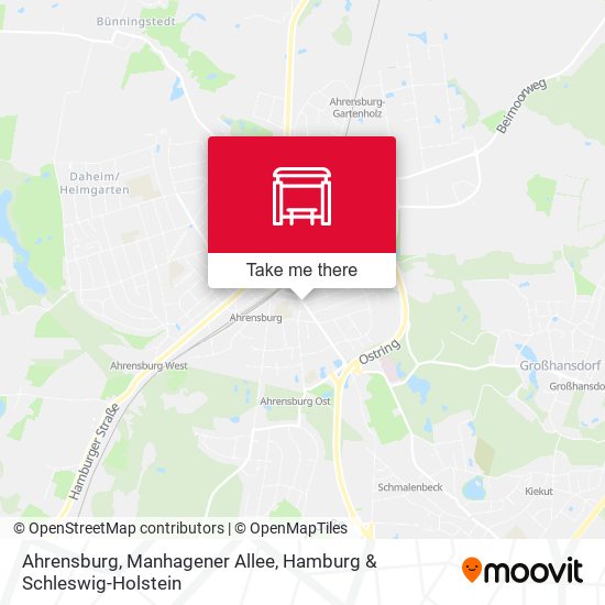 Ahrensburg, Manhagener Allee map