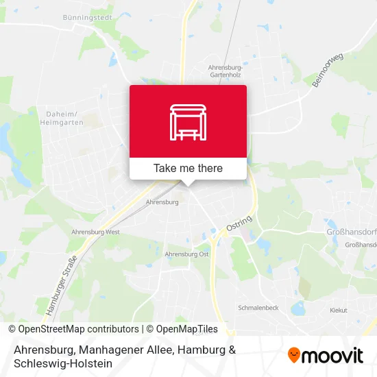 Карта Ahrensburg, Manhagener Allee