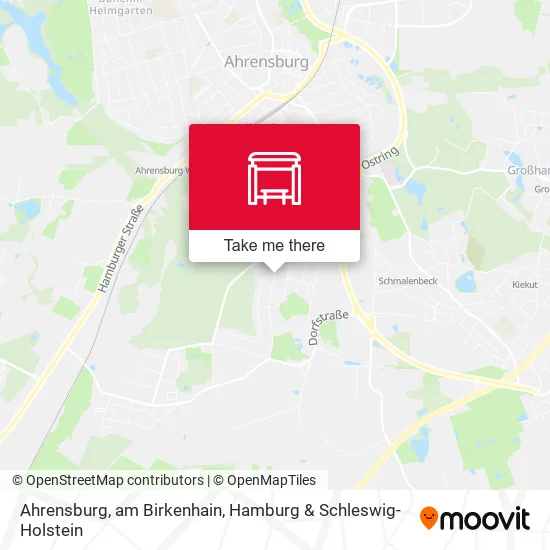 Карта Ahrensburg, am Birkenhain