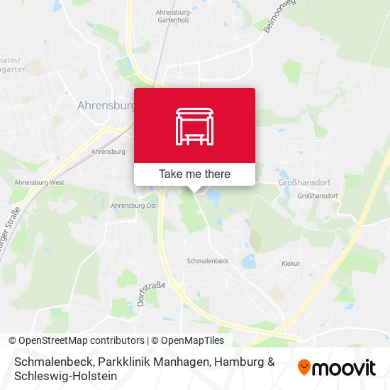 Schmalenbeck, Parkklinik Manhagen map