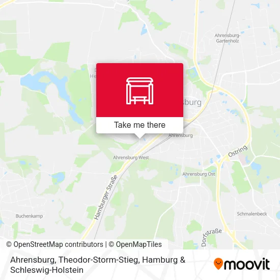 Карта Ahrensburg, Theodor-Storm-Stieg