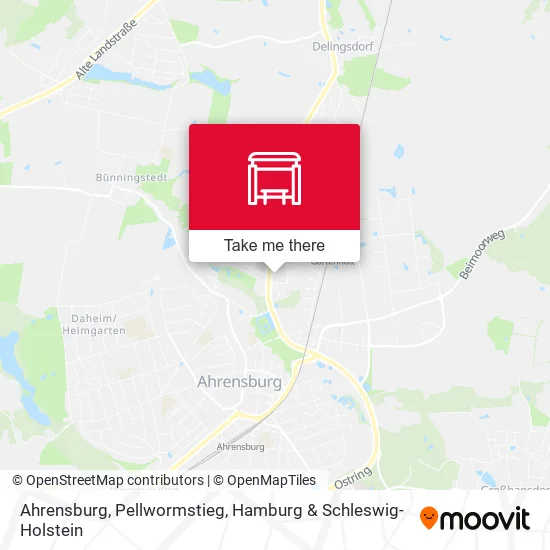 Карта Ahrensburg, Pellwormstieg