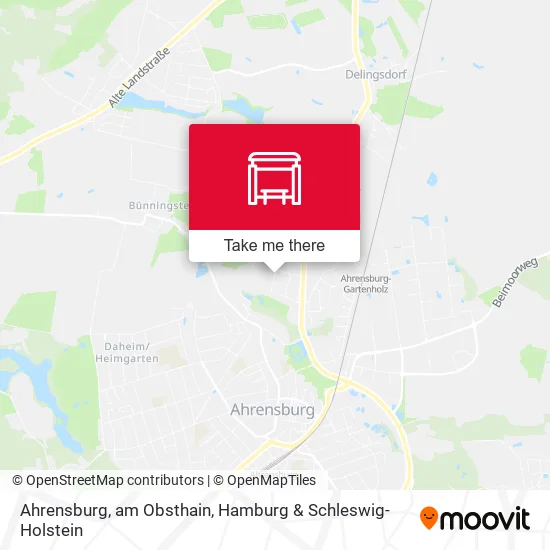 Карта Ahrensburg, am Obsthain