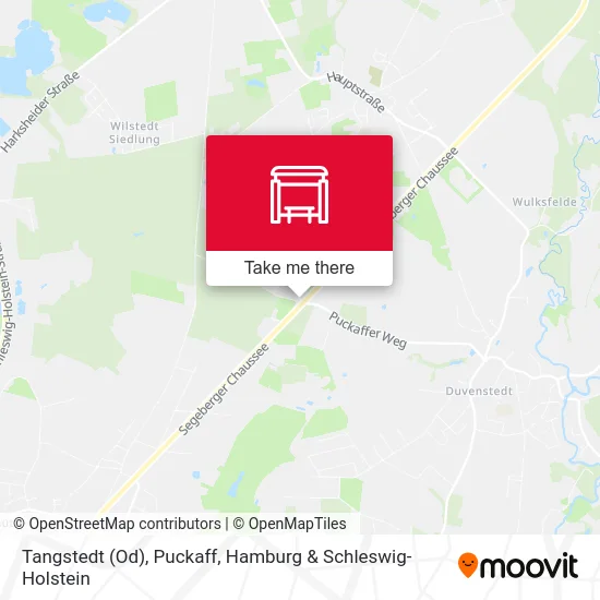 Карта Tangstedt (Od), Puckaff