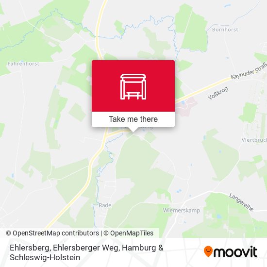 Ehlersberg, Ehlersberger Weg map