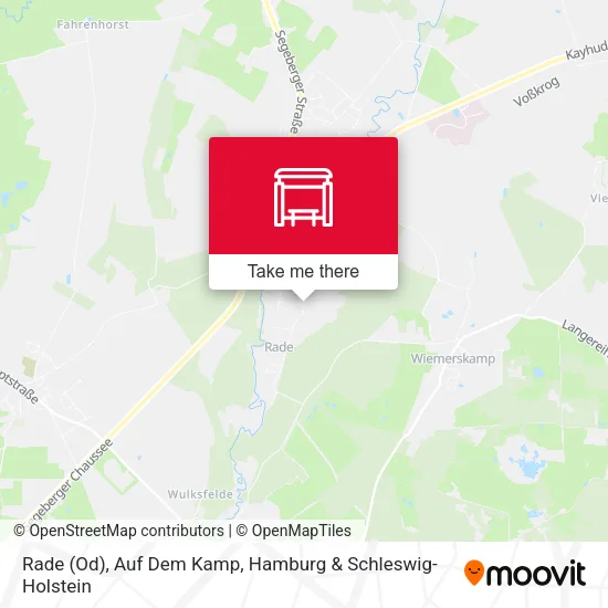 Карта Rade (Od), Auf Dem Kamp