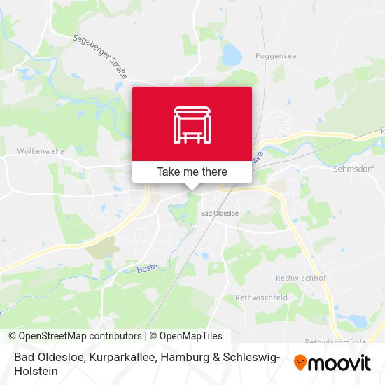 Bad Oldesloe, Kurparkallee map