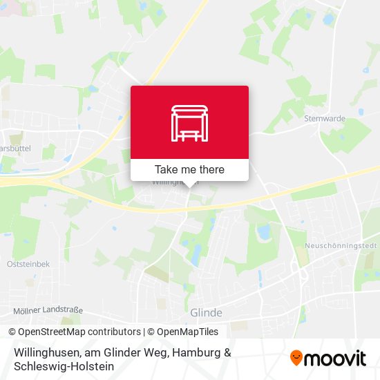 Willinghusen, am Glinder Weg map