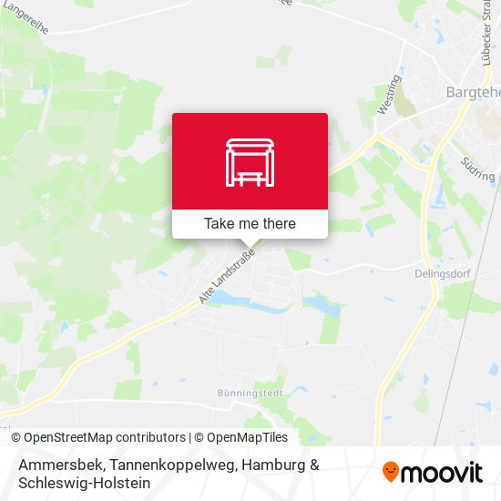 Ammersbek, Tannenkoppelweg map