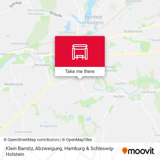 Карта Klein Barnitz, Abzweigung
