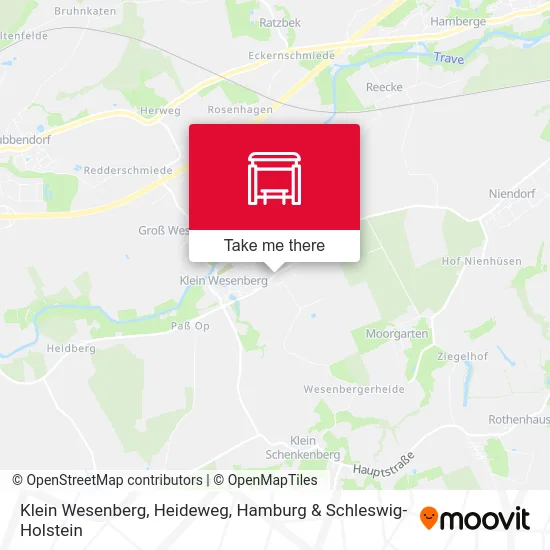 Карта Klein Wesenberg, Heideweg