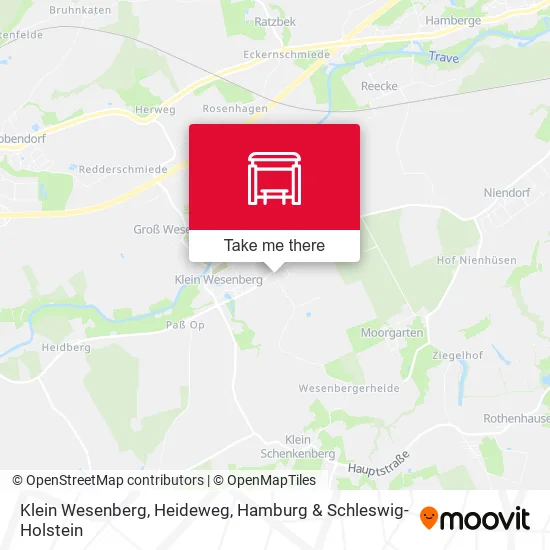 Карта Klein Wesenberg, Heideweg