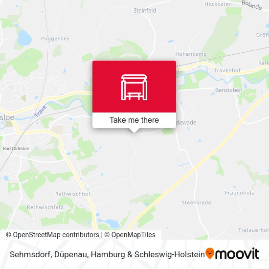 Sehmsdorf, Düpenau map