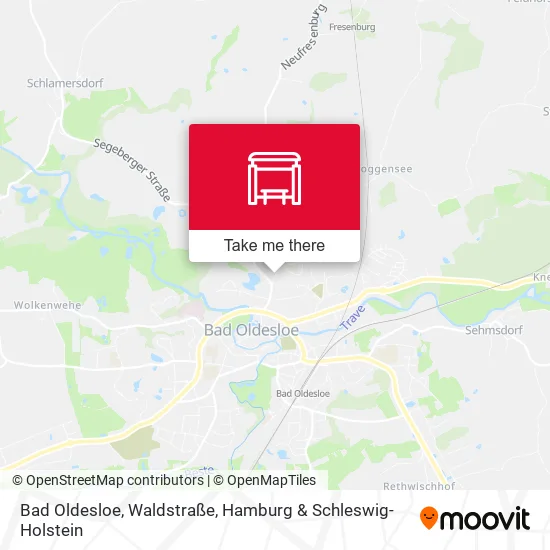 Карта Bad Oldesloe, Waldstraße
