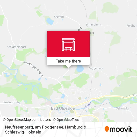 Карта Neufresenburg, am Poggensee