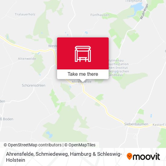 Ahrensfelde, Schmiedeweg map