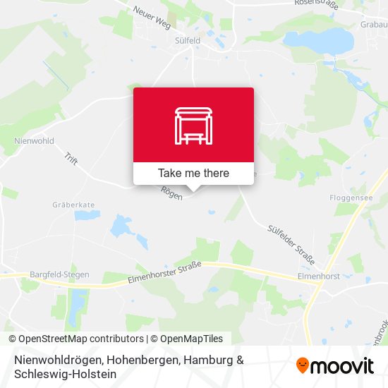 Nienwohldrögen, Hohenbergen map