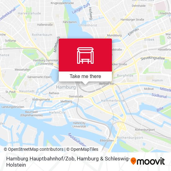 Hamburg Hauptbahnhof/Zob map