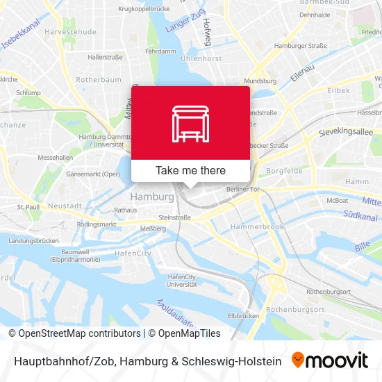 Карта Hauptbahnhof/Zob